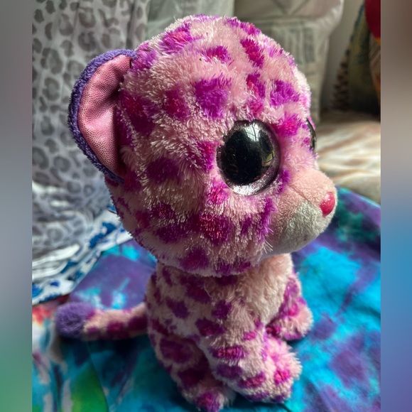 Pink Leopard Beanie Boo - Big - Picture 2 of 5